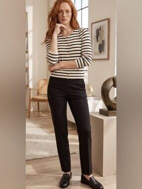 Ann Taylor Striped Cardigan XL